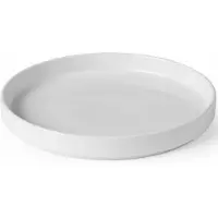 Hendi OSLO platt med hög kant, vit 200 x 25 mm - set med 6 st