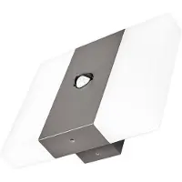 LINDBY Utomhus vägglampa med rörelsesensor KUMI , Aluminium / grå / zink, Aluminium / grå / zink, Modern
