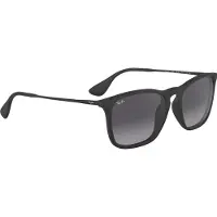 Ray-Ban - Varumärken - Chris Matte Rubber Black Light Grey Gradient Dark Grey för Unisex - Svart