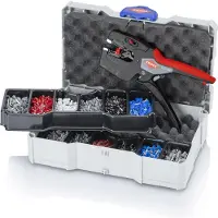 Knipex Crimpverktyg för isolerade kabelögon och kontakter 979027; 190 mm + tillbehör