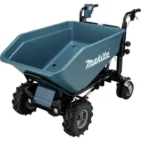Makita DCU602Z Sladdlös skottkärra 2X18V Li-ion, med elektrohydraulisk tippfunktion BL-motor, 3-växlad, max last 300kg, 147 kg Utan batterier och l...