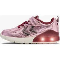 Hummel Skor m. Ljus - Dagsljus Glitter Jr - Rosenröd skedstork - - 32 - Blinkande skor