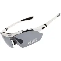 RockBros cykelglasögon polariserade 10002 vit set