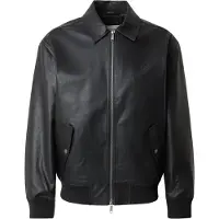 Calvin Klein Faux Leather Bomber Jacket