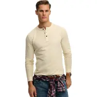 Superdry Lite Textured Grandad T-shirt Med Lång ärm