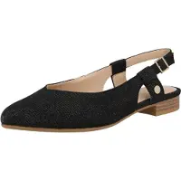 s.Oliver Slingback pumps svartmelerad