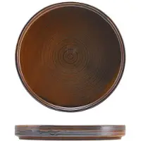Genware Terra Porcelain Rustic Koppar Låg Presentationsplatta 18 Cm