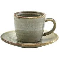 Genware Terra Porcelain Grey Fat 11,5 Cm