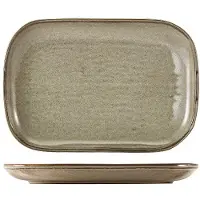 Genware Terra Porcelain Grey Rektangulär Tallrik 29 x 19,5 Cm