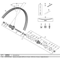 Shimano 300 Mm Wh-m9200-tl-r12-b-29 Ewhspokey000b Ekrar Och Nipplar Kit 24 Enheter