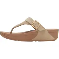 FitFlop för kvinnor. A4J-923 Bruna Lulu Sandaler i läder med spänne (38), Beige, Karta, Före, Casual