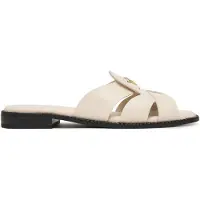 Tommy Hilfiger Leather Crest Square Toe Sandals