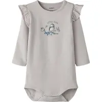 Name it Body l/ä - NbfBirdy - Lilac Marble m. Glitter - - 1 år (80) - Body L/Ä