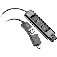 HP Poly DA85 - Headset-kabel - USB, USB-C hane till Snabburkoppling hane - 1.3 m - för OMEN 40L by GT21-1026nd Poly DA70, DA75, DA80, DA85-M