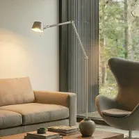 LUCANDE Golvlampa , Silka, Metallisk, Arbetsrum / hemkontor, Metall, Modern