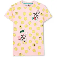 Marc Jacobs för flickor. W60712 Rosa Disney-klänning (10Y= 138cm), Casual, Bomull, Kort ärm, barnmode