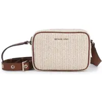 Michael Kors för flickor. R30630 Beige casual axelremsväska (OSFA), Polyuretan, barnmode