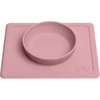 Ezpz Happy Mini Bowl - Silikon - Dammrosa - - One Size - Tallrik