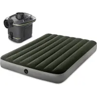 Intex Prestige Downy luftmadrass med batteripump 137x191x25 cm