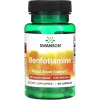 Swanson Health , Benfotiamin, Hög Potens, 160 mg, 60 Kapslar