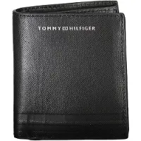 Tommy Hilfiger Svart Läderplånbok