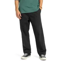 Quiksilver - Byxor - Taxer Regul Twill Pant Black för UnisexBomull - Storlek L - Svart