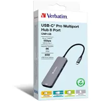 Verbatim USB-C Pro Multiport-hubb med 8 portar CMH-08