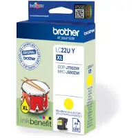 Brother LC-22U Bläckpatron gul