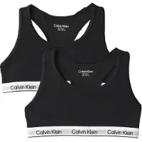 Calvin Klein 2 Pack Girls Bralettes Icon Cotton Stretch
