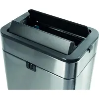 MAUL 9504094 Sopkärl 40 l Rostfritt stål (B x H x D) 456 x 667 x 277 mm Svart, Silver 1 st