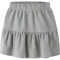 Name it Kjol - NmfBakre - Grey Melange - - 2 år (92) - Kjol
