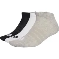 Adidas Strumpor - 3-pack - Ess Låg - Mgreyh/White/Bl - - 34/36 - Strumpor