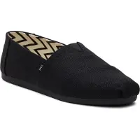 Toms Alpargata Classic Bomull Herr Svarta Espadrillos