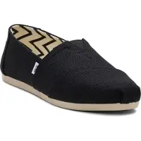 Toms Alpargata Classic Bomullskvinnors Svarta Espadrillos