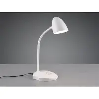 Reality Leuchten LED skrivbordslampa Load, dimbar, Vitt / opal, Arbetsrum / kontor, Syntetmaterial, Modern, LED-bordslampa