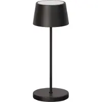 FISCHER&HONSEL GMBH LED-batteridriven bordslampa Asena Pro sandsvart, 30 cm metall IP54 Pro, dimbar, Svart, Metall, Modern