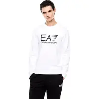 Emporio Armani för män. 7M002278_AF22266 Core Identity sweatshirt vit (3XL), Casual, Bomull, Kort ärm