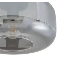 LINDBY Taklampa Hildur , dimbar, Aluminium / grå / zink, Vardagsrum / matsal, Glas, Taklampa