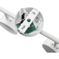 LINDBY taklampa Jyla, 2 lampor, matt vit Jyla , dimbar, Vitt / opal, Arbetsrum / kontor, Metall, Modern, Spotlight