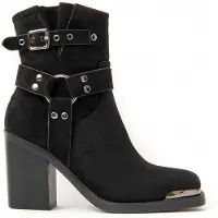 Montevita Heel Ankle Boot Town I Svart