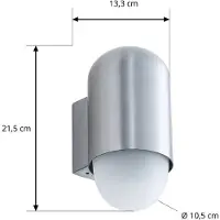 LINDBY Utomhusbelysning , Pilva, dimbara, Metallisk, Balkong, Aluminium, Modern