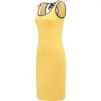 Ragwear Klänning 'Montyca' pastellgul / vinröd
