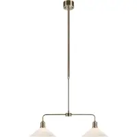 Markslöjd Taklampa , Vela, dimbara, Brons / antikmässing, Vardagsrum, Glas