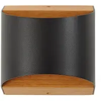 LINDBY Utomhusbelysning , Lenore, Svart, Balkong, Aluminium, Modern