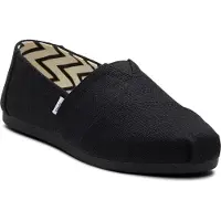 Toms Alpargata Classic Bomullskvinnors Svarta Espadrillos
