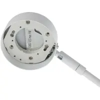LINDBY Skrivbordslampa Jyla , Vitt / opal, Vardagsrum / matsal, Metall, Modern, Bordslampa