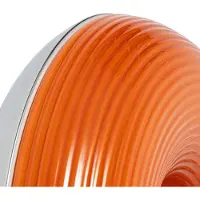 LINDBY LED vägglampa Fjora , dimbar, Gul / orange, Vardagsrum / matsal, Glas, Design, LED-vägglampa, vägglampa inomhus