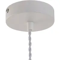 LINDBY Hänglampa Nuvia , dimbar, Vitt / opal, Vardagsrum / matsal, Modern, Pendellampa