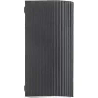 LINDBY Vägglampa utomhus Aluvo , dimbar, Svart, Aluminium / grå / zink, Modern, Utomhusvägglampa