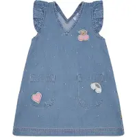 Hust and Claire Klänning - Karoline - Blue Denim - - 5 år (110) - Klänning